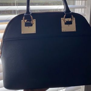 Black large size satchel bag